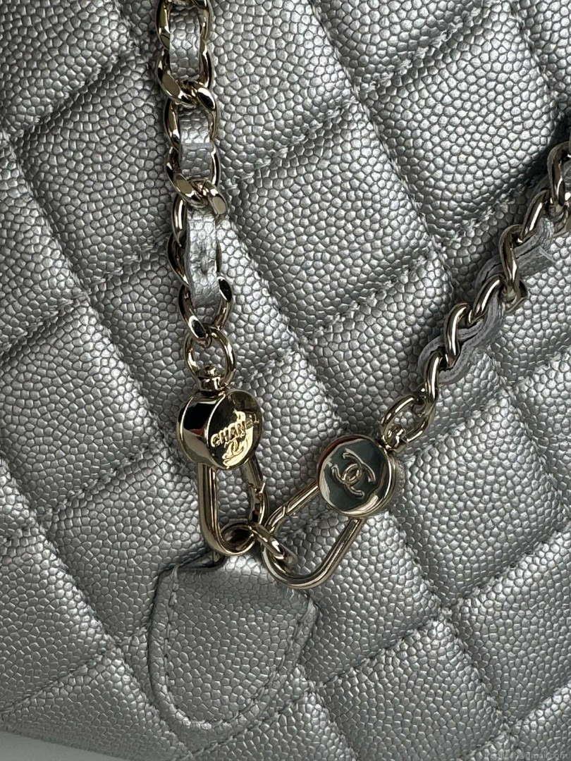Chanel Ap3753 CLASSIC MINI Backpack Calfskin Silver
