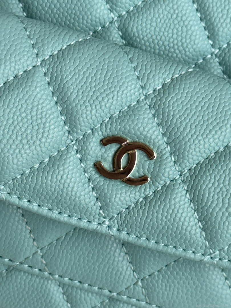 Chanel Ap3753 CLASSIC MINI Backpack Calfskin Lake Blue