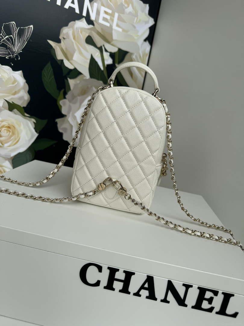 Chanel Ap3753 CLASSIC MINI Backpack Calfskin White