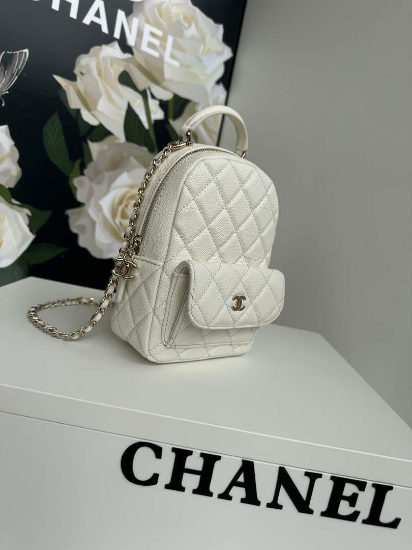 Chanel Ap3753 CLASSIC MINI Backpack Calfskin White