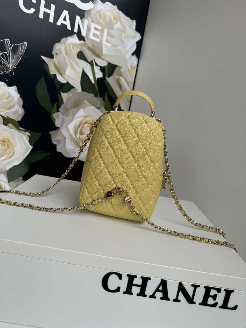 Chanel Ap3753 CLASSIC MINI Backpack Calfskin Yellow