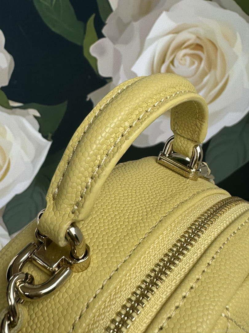 Chanel Ap3753 CLASSIC MINI Backpack Calfskin Yellow