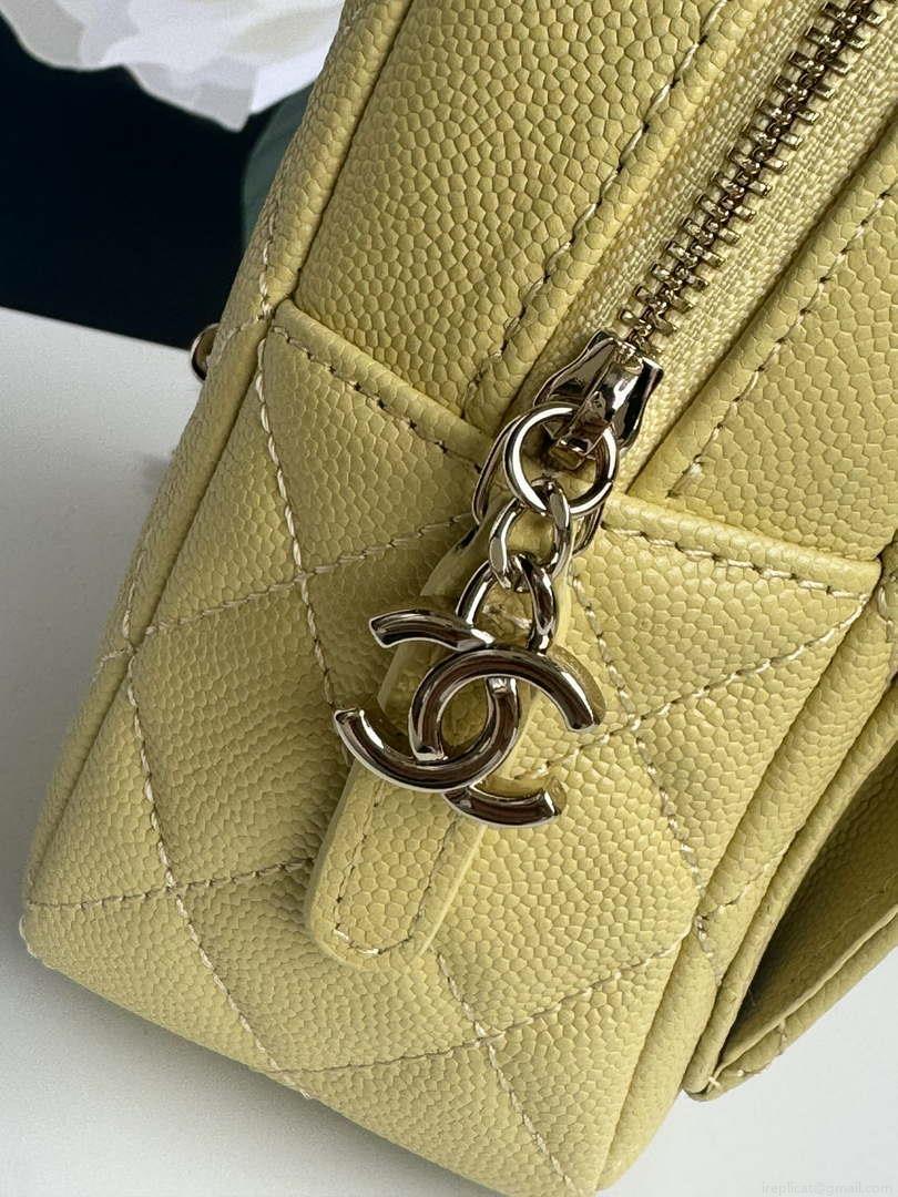 Chanel Ap3753 CLASSIC MINI Backpack Calfskin Yellow
