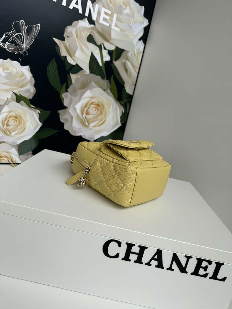 Chanel Ap3753 CLASSIC MINI Backpack Calfskin Yellow