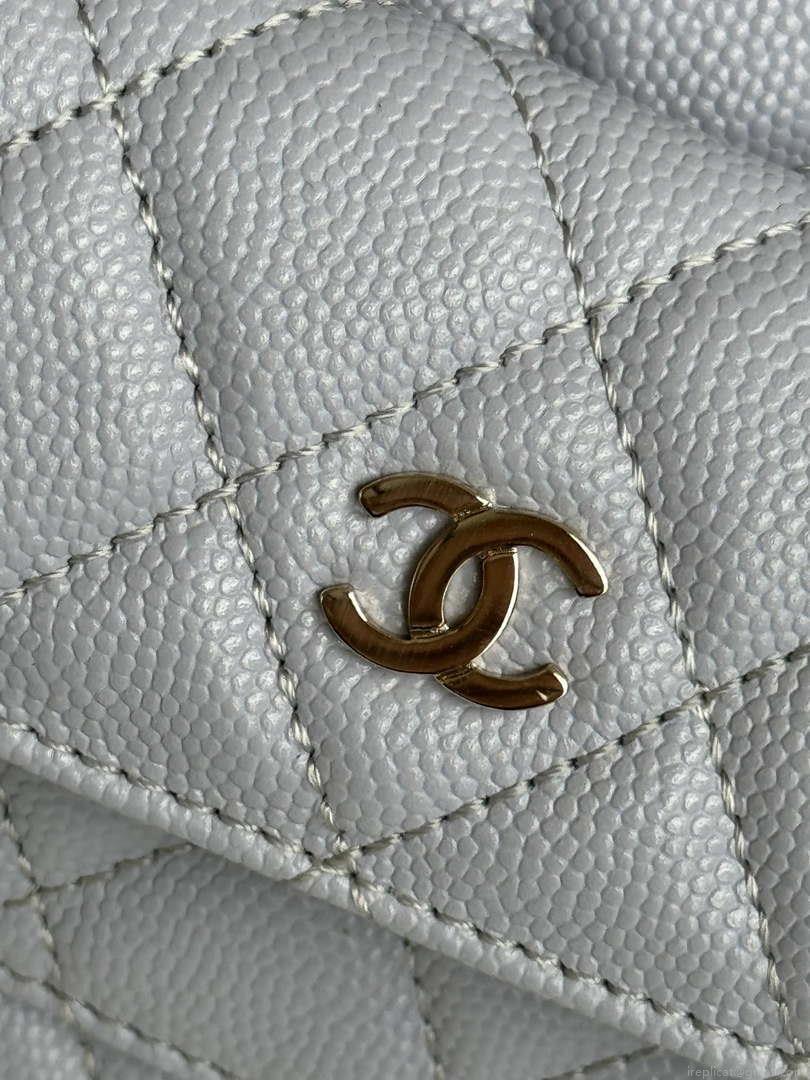 Chanel Ap3753 CLASSIC MINI Backpack Calfskin Gray Purple