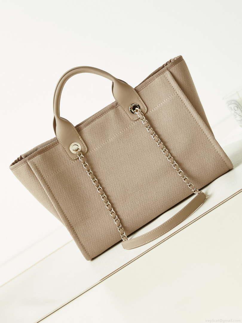 Chanel AS3257 Small Shopping Bag Mixed Fibers Calfskin & Gold-Tone Metal CC8009