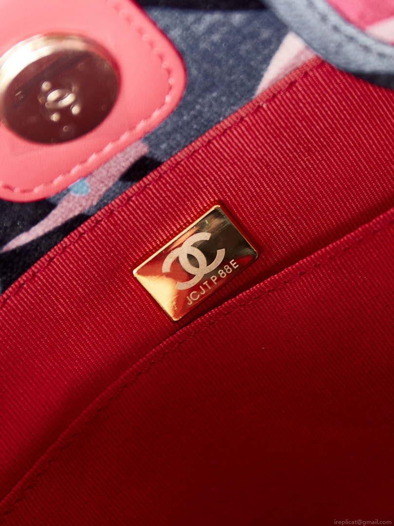 Chanel AS3257 Small Shopping Bag Mixed Fibers Calfskin & Gold-Tone Metal CC8011
