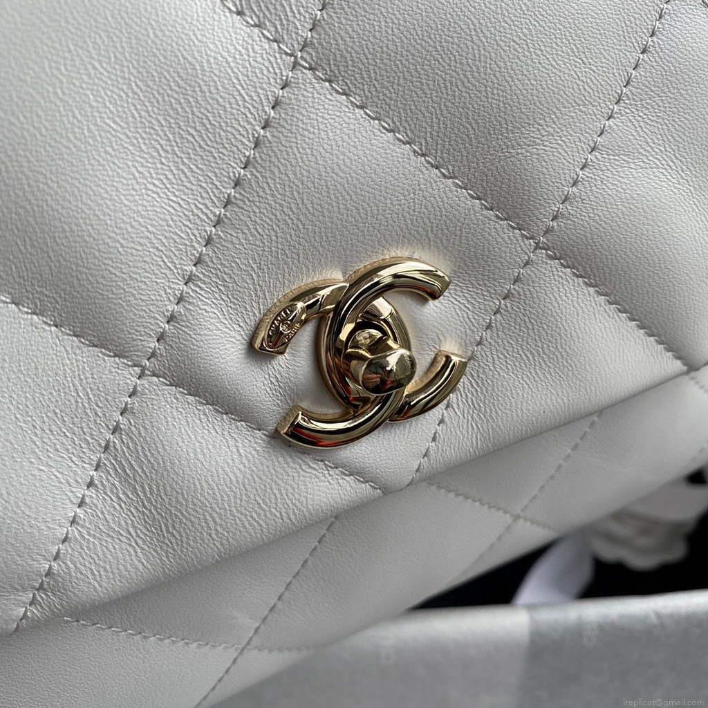 Chanel AS2299 Flap Bag Shoulder White