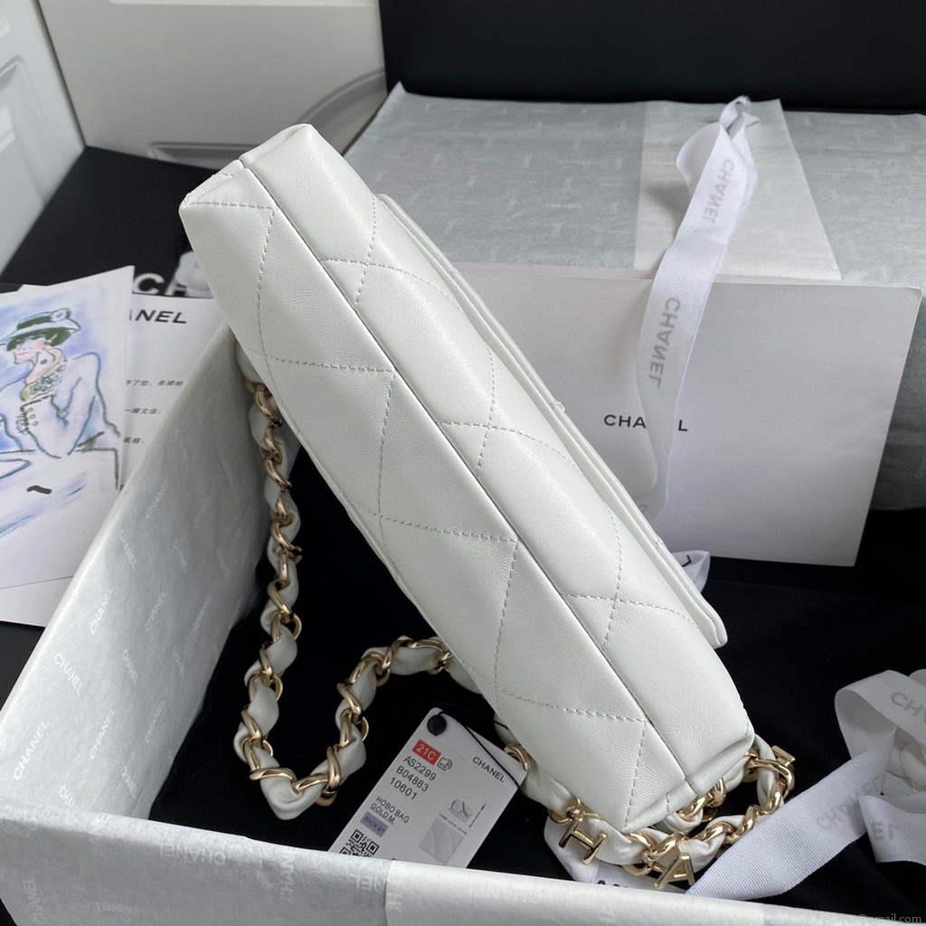 Chanel AS2299 Flap Bag Shoulder White