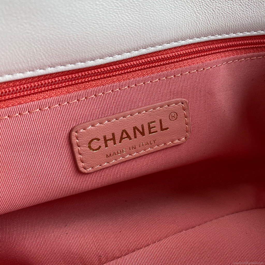 Chanel AS2299 Flap Bag Shoulder White