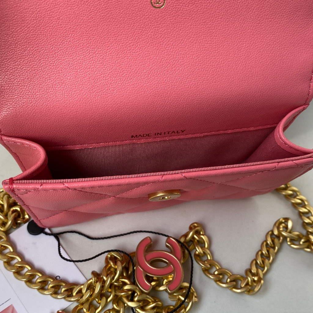 Chanel AP2635 Clutch With Chain Lambskin Pink