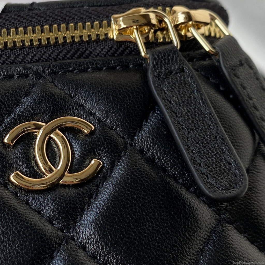 Chanel AP2581 Small Vanity with Chain lambskin Black