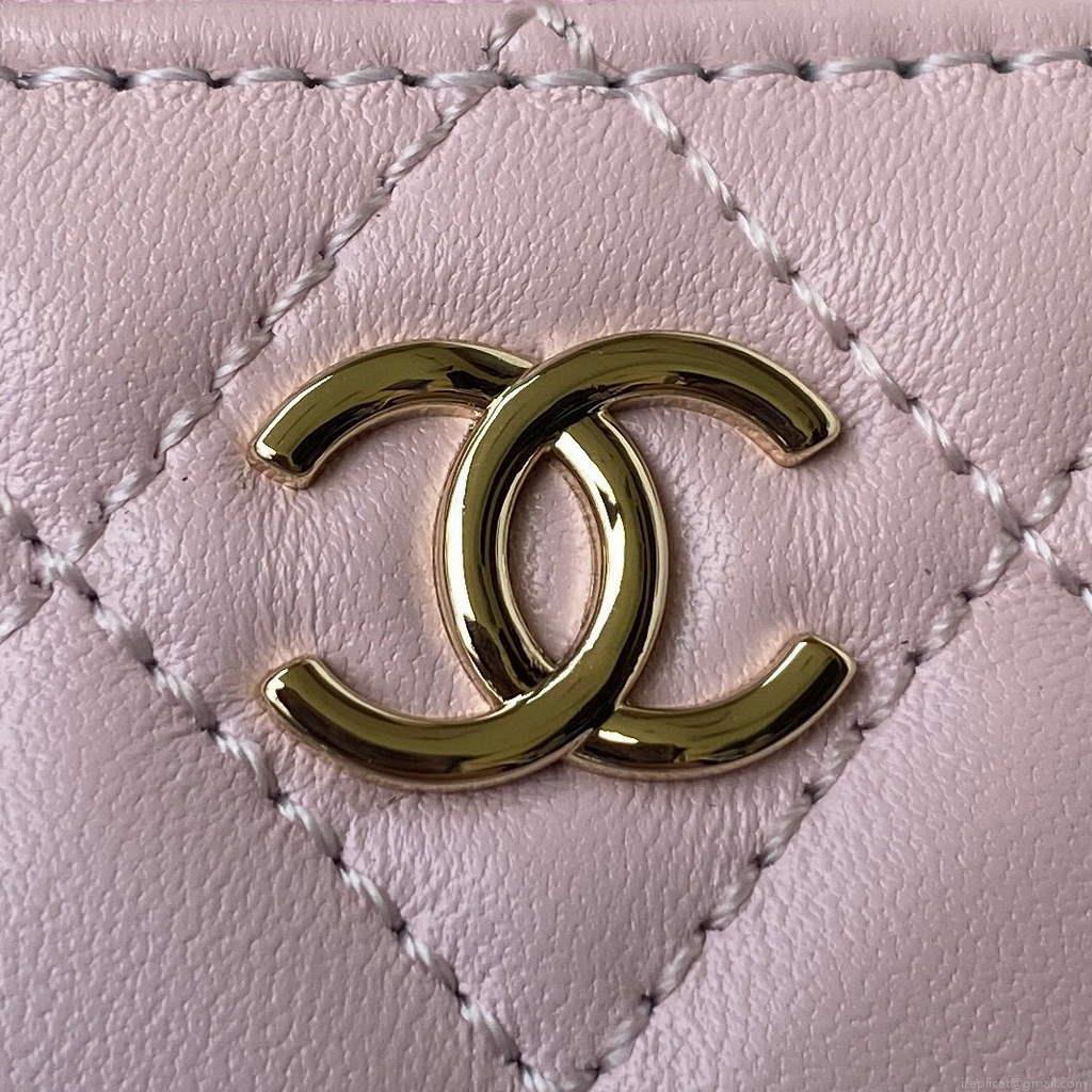 Chanel AP2581 Small Vanity with Chain lambskin Pink