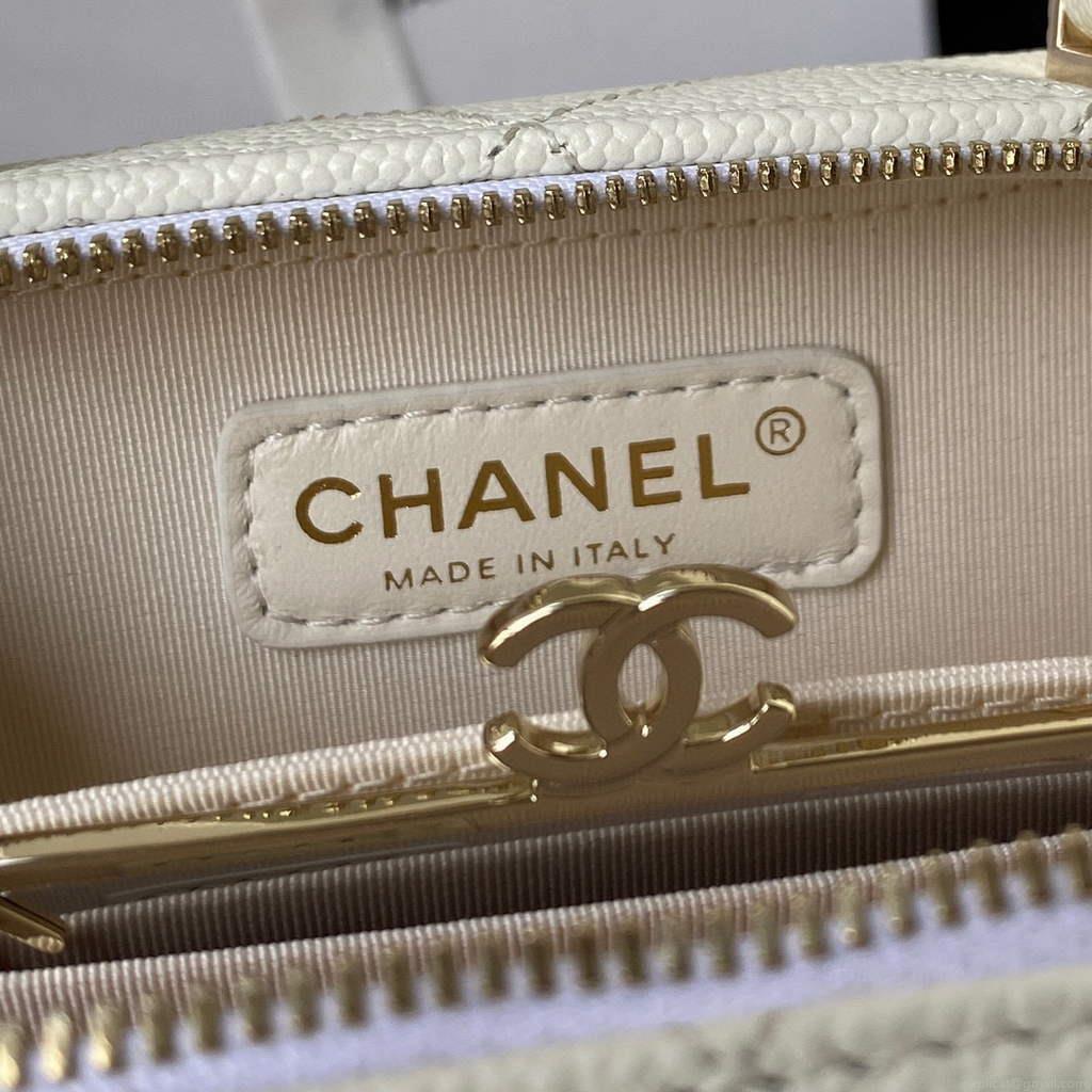Chanel AP2634 Small Vanity with Chain Bag White
