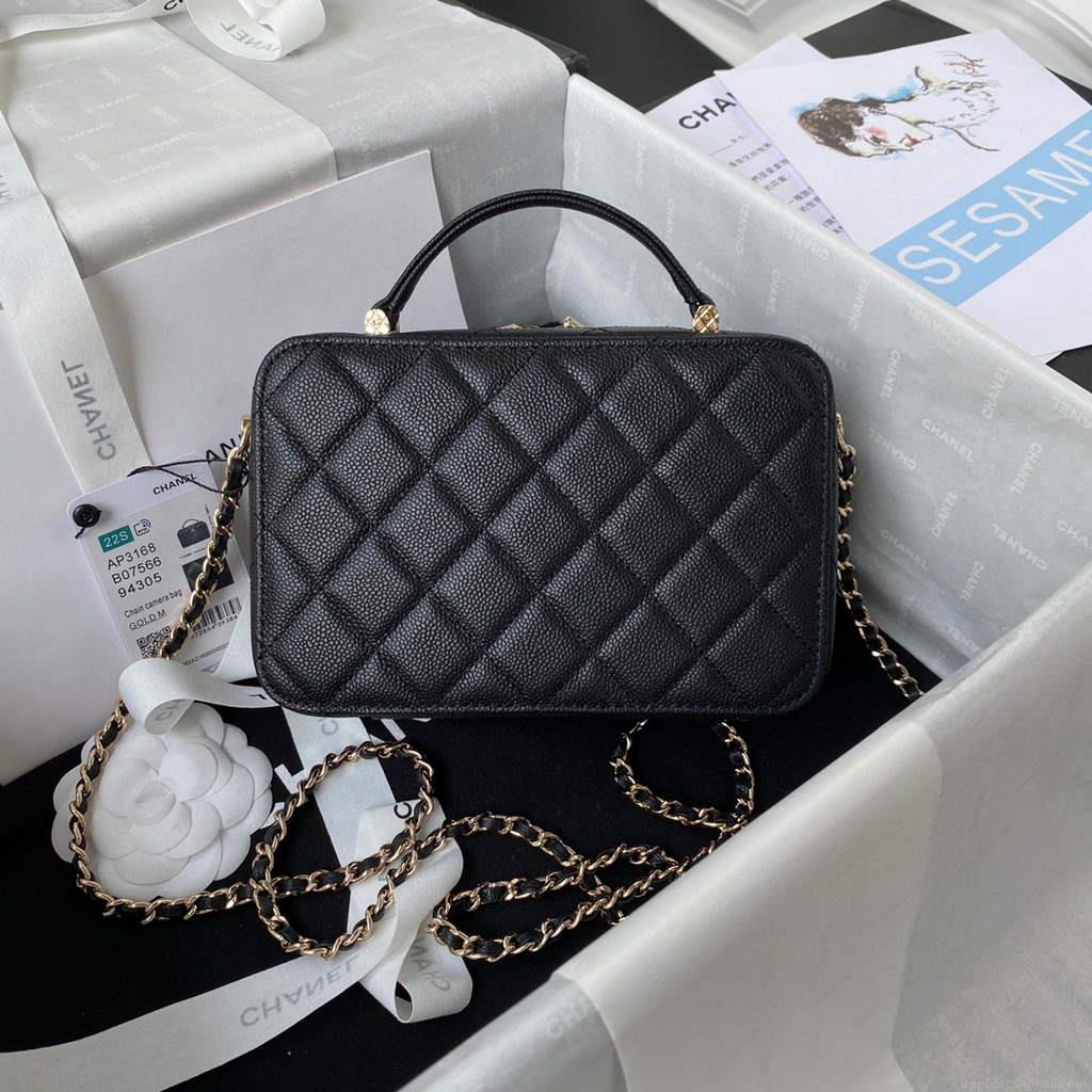 Chanel AS3168 Vanity with Chain Bag Black