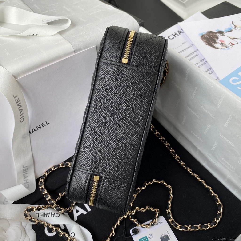 Chanel AS3168 Vanity with Chain Bag Black