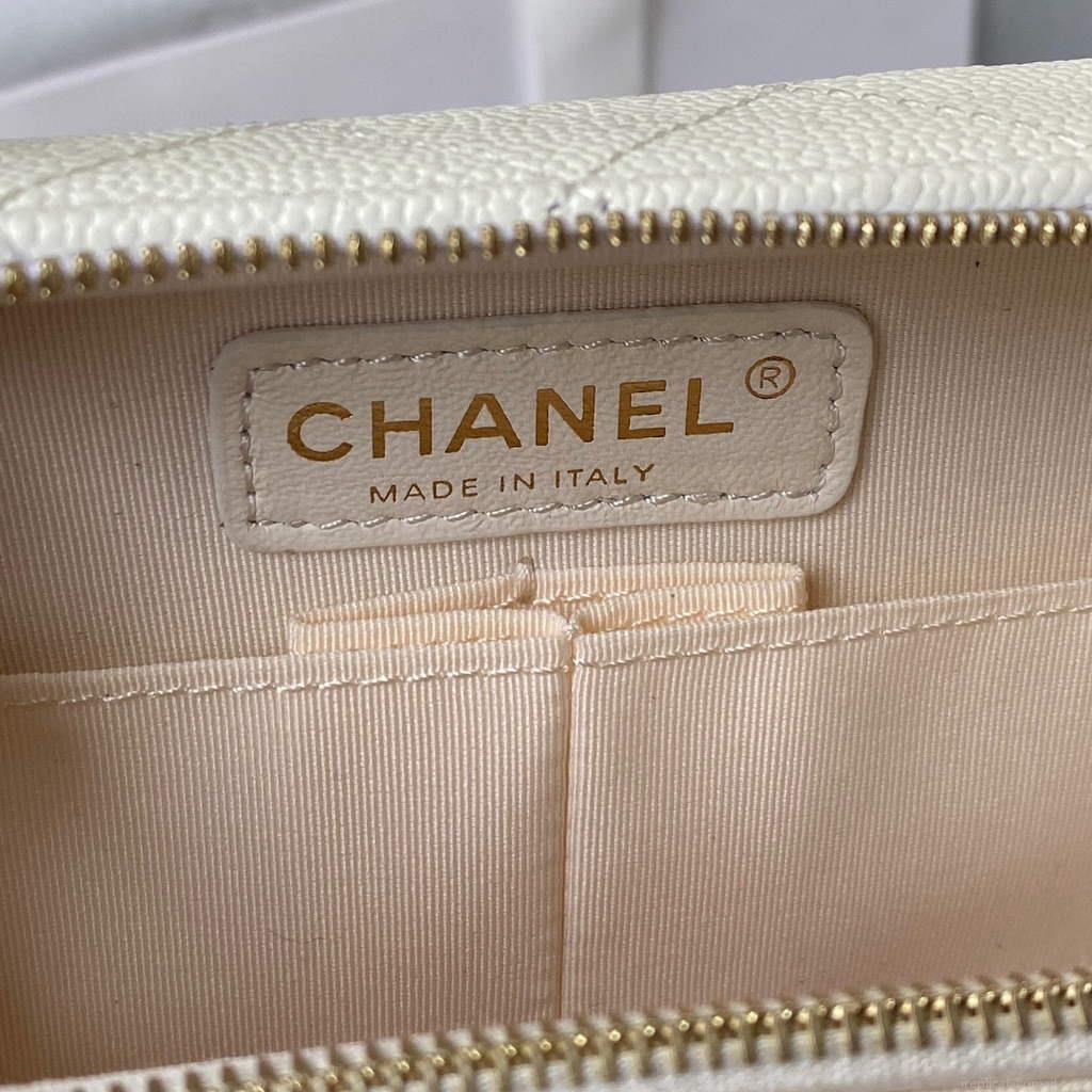 Chanel AS3168 Vanity with Chain Bag White