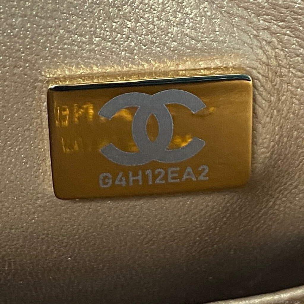 Chanel AS3111 Hobo Small Handbag Lambskin Blue