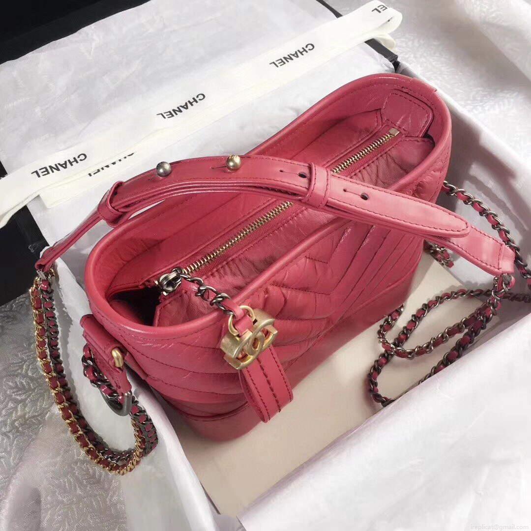 Chanel AS0865 Chanel’s Gabrielle Small Hobo Bag V gird Pulm Smooth Calfskin