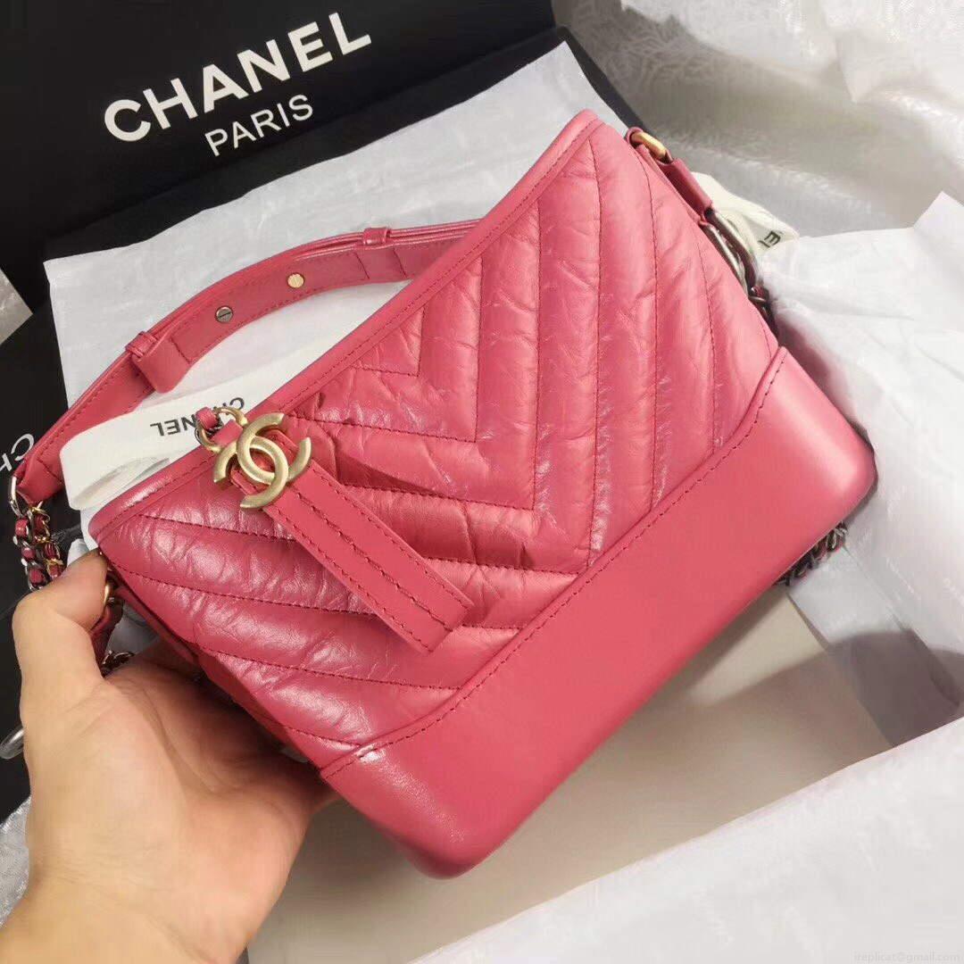 Chanel AS0865 Chanel’s Gabrielle Small Hobo Bag V gird Pulm Smooth Calfskin
