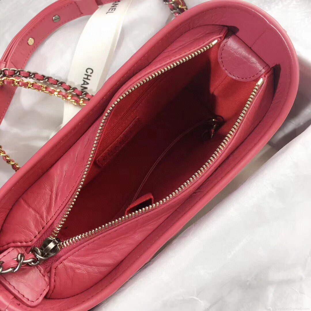 Chanel AS0865 Chanel’s Gabrielle Small Hobo Bag V gird Pulm Smooth Calfskin