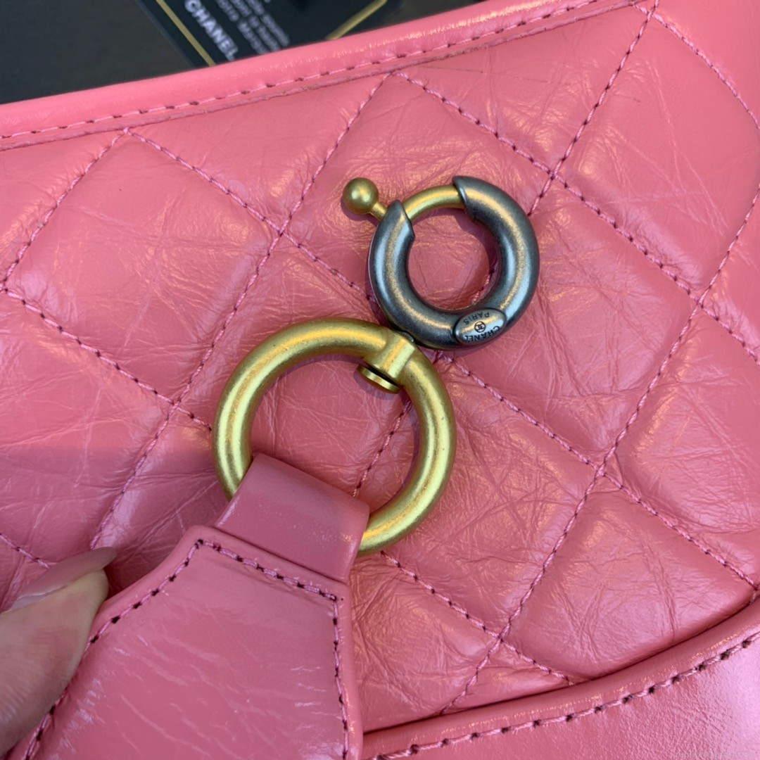 Chanel AS0865 Chanel’s Gabrielle Small Hobo Bag Pink Smooth Calfskin
