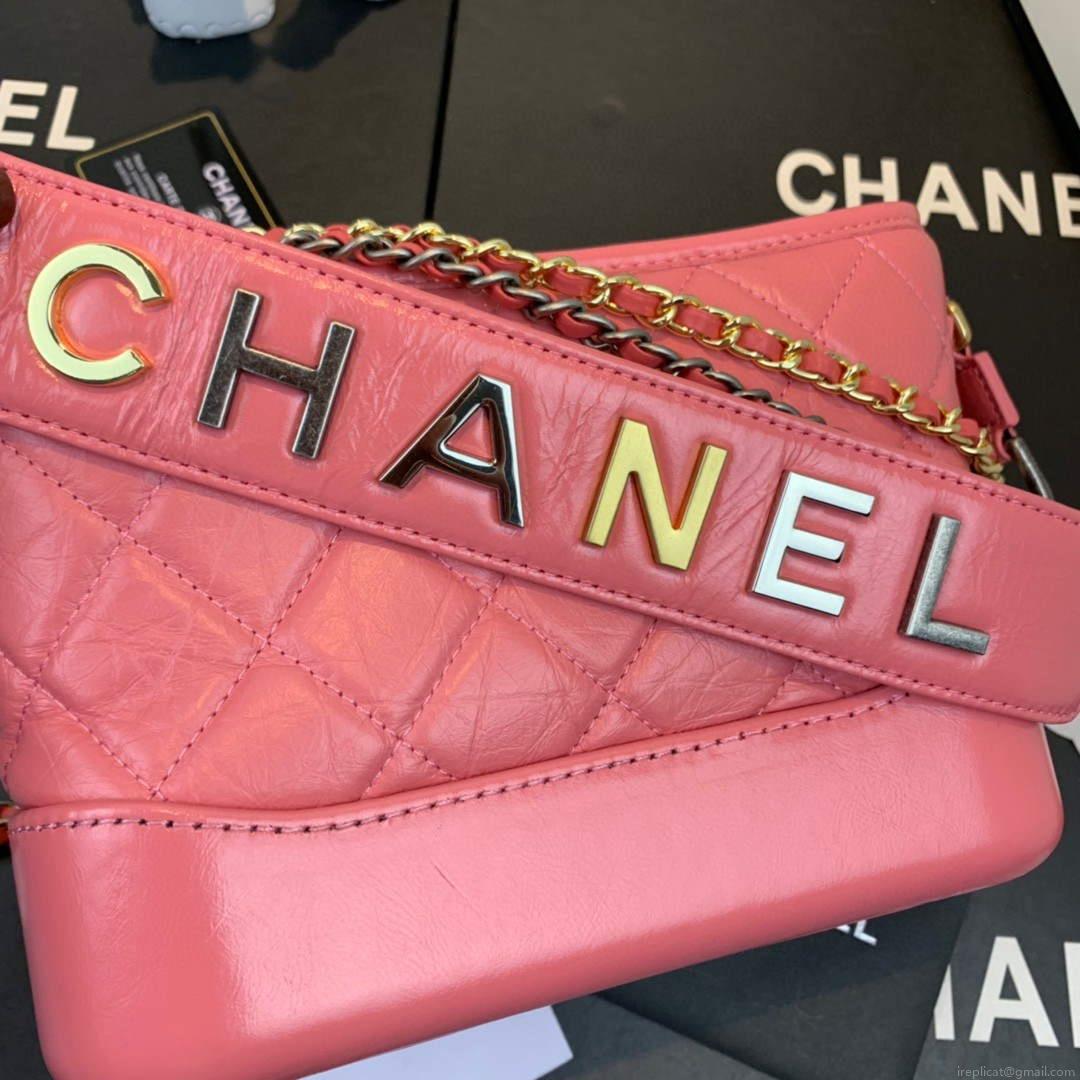 Chanel AS0865 Chanel’s Gabrielle Small Hobo Bag Pink Smooth Calfskin
