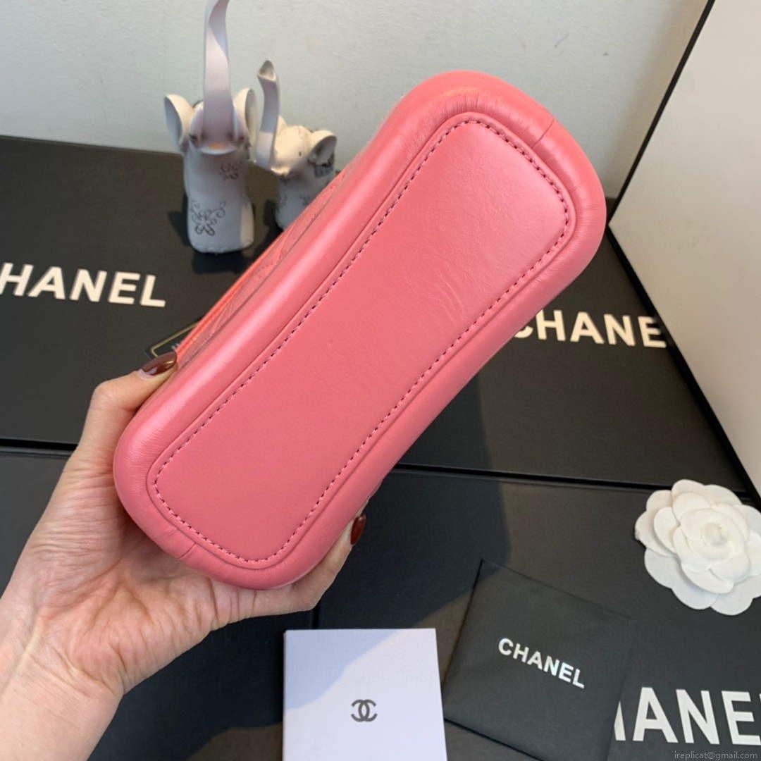 Chanel AS0865 Chanel’s Gabrielle Small Hobo Bag Pink Smooth Calfskin