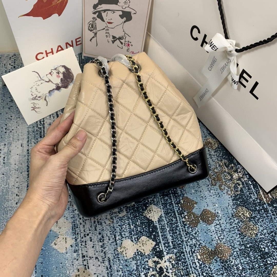 Chanel A94485 Gabrielle Backpack Apricot