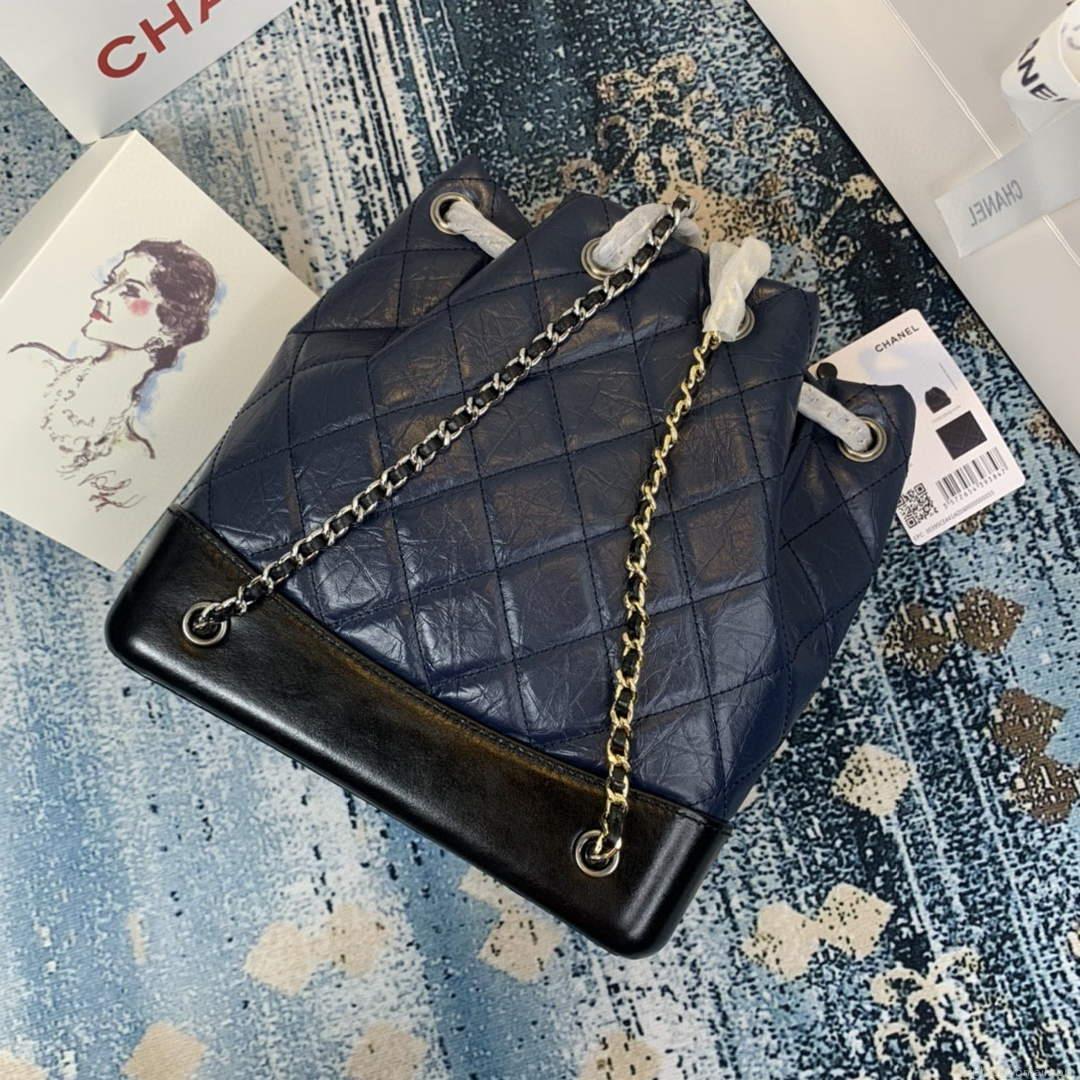 Chanel A94485 Gabrielle Backpack Navy Blue