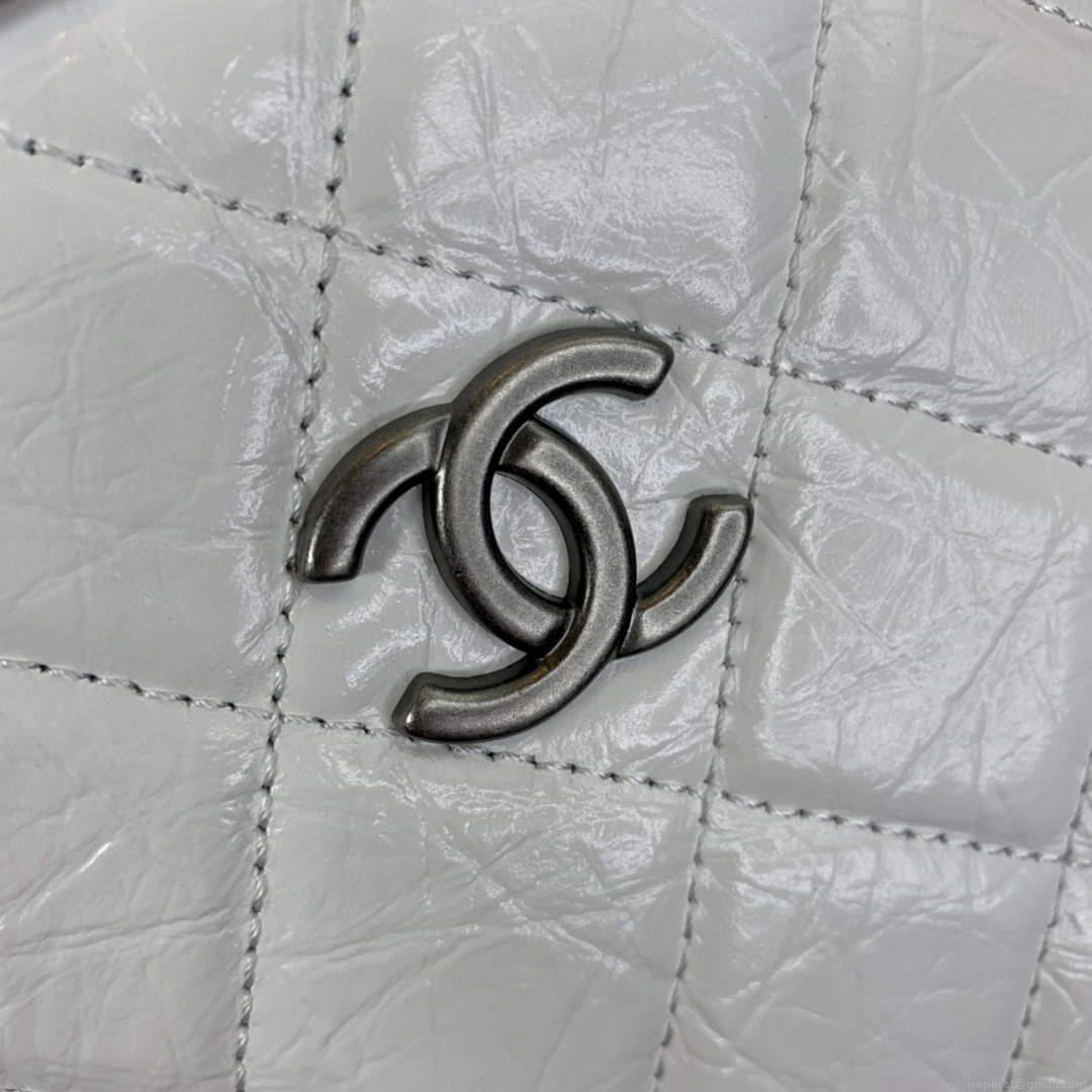 Chanel A94485 Gabrielle Backpack White and Black