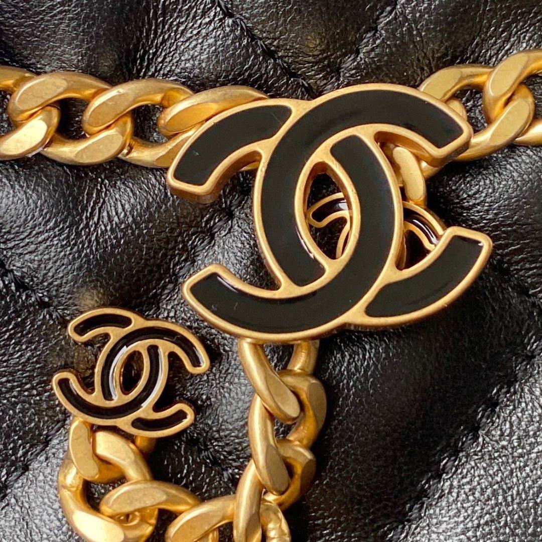 Chanel Bucket Bag Lambskin AS3116 Black