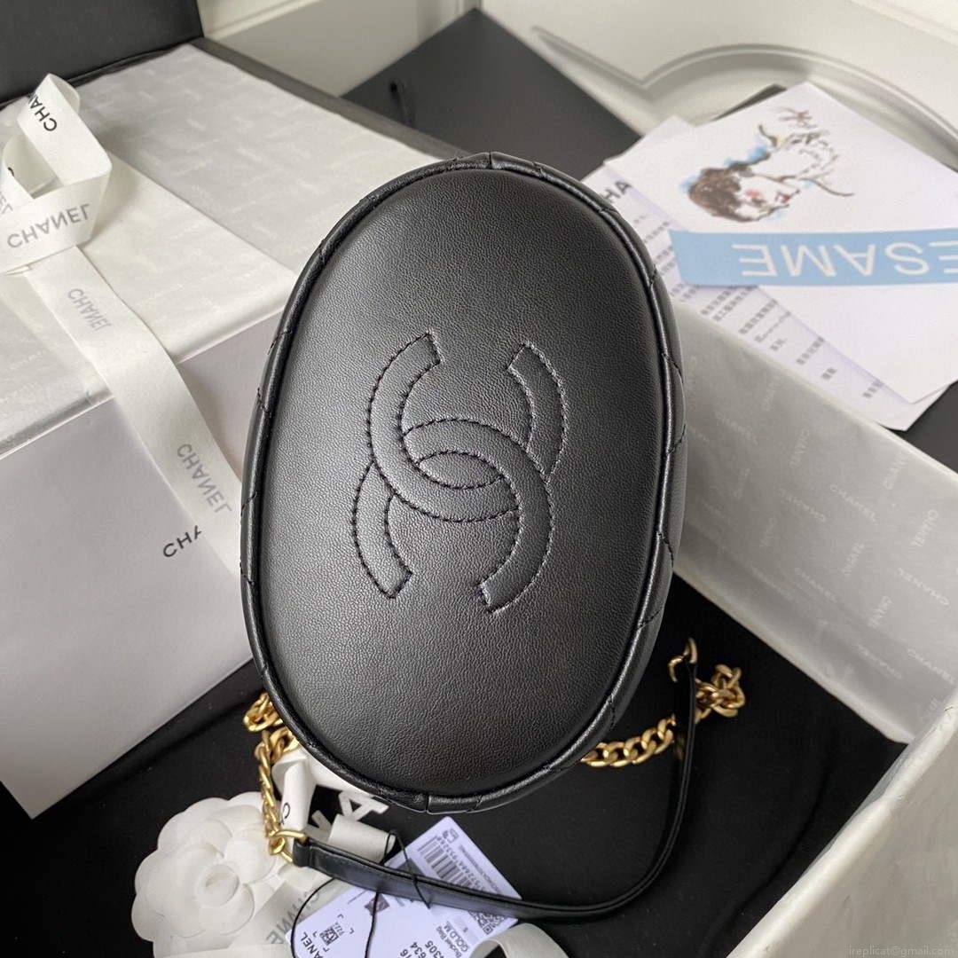 Chanel Bucket Bag Lambskin AS3116 Black