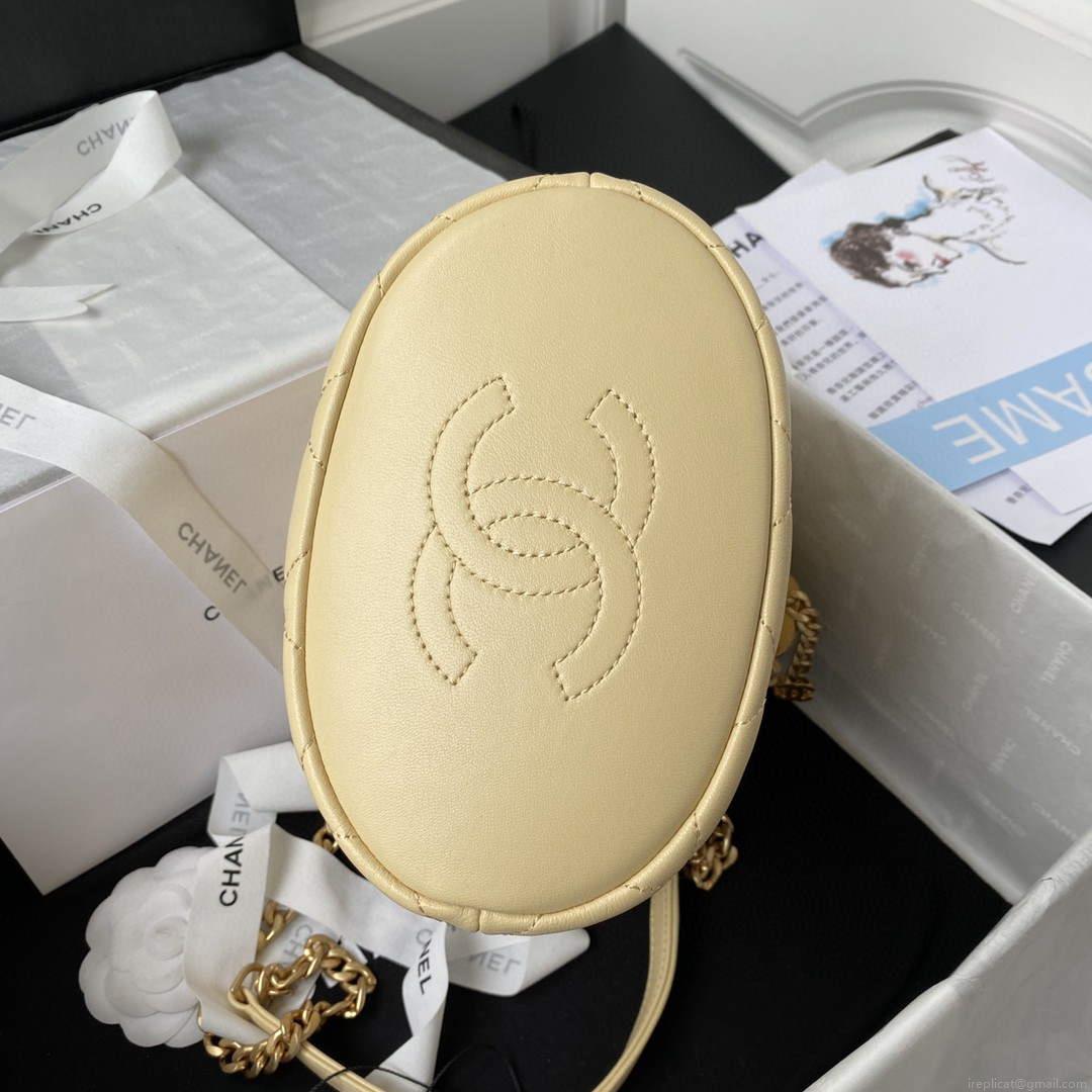 Chanel Bucket Bag Lambskin AS3116 Yellow