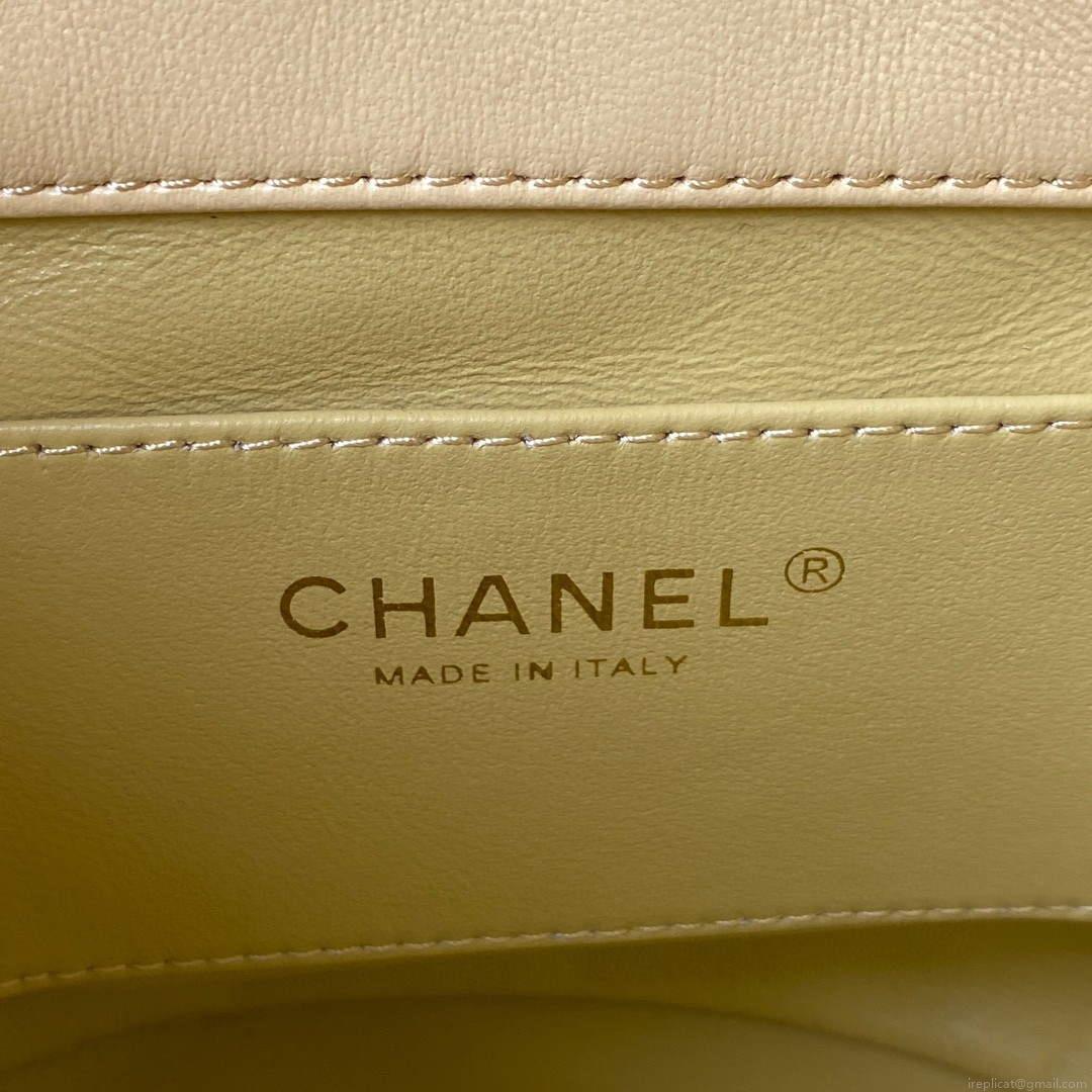 Chanel Bucket Bag Lambskin AS3116 Yellow