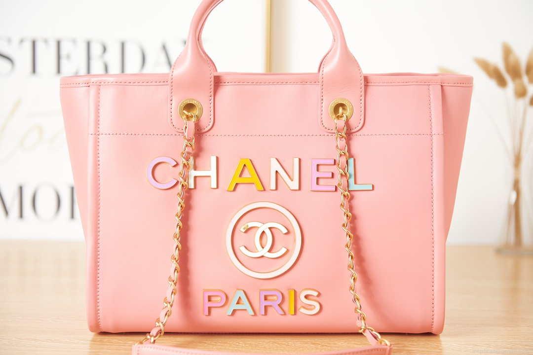 Chanel AS3257 Small Shopping Bag Calfskin Core Pink