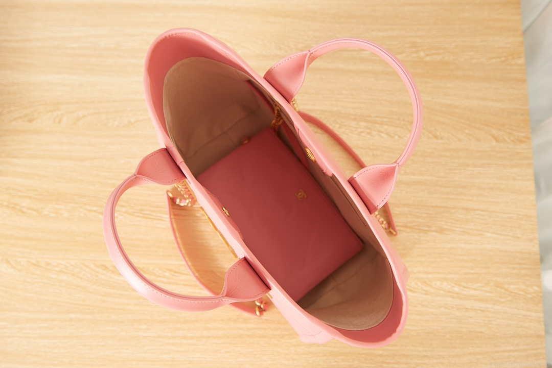 Chanel AS3257 Small Shopping Bag Calfskin Core Pink