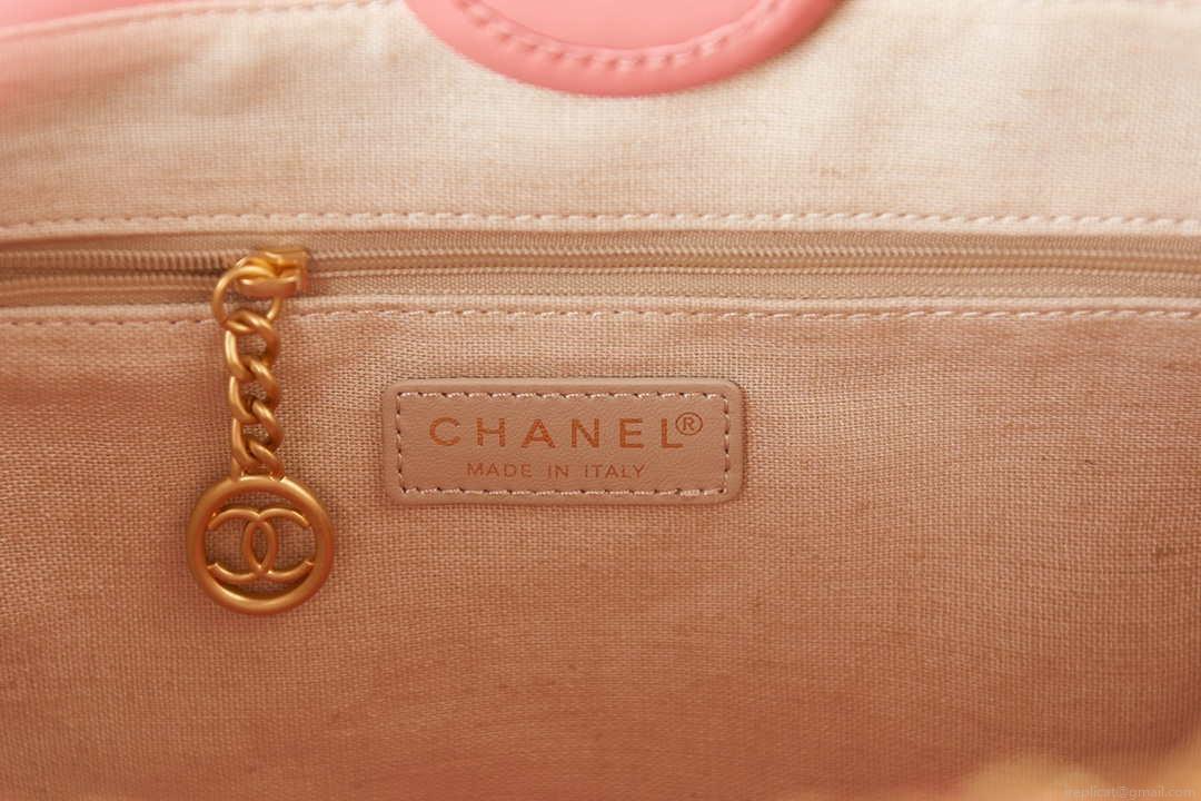 Chanel AS3257 Small Shopping Bag Calfskin Core Pink