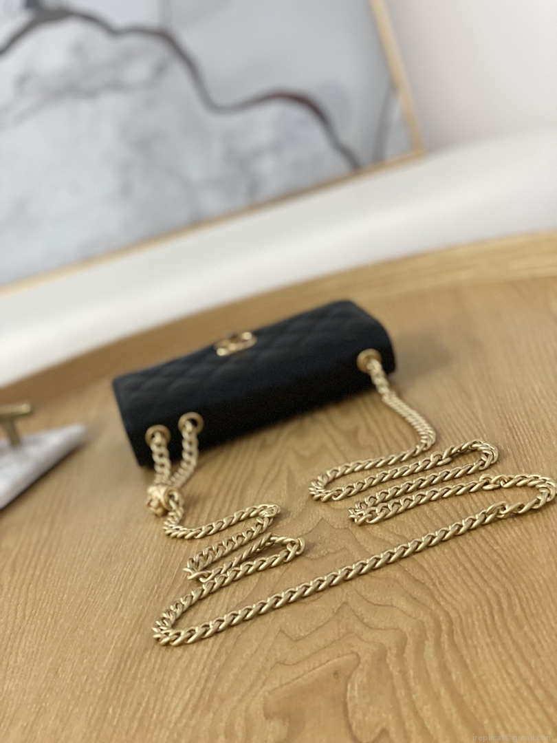 Chanel AP3043 WALLET ON CHAIN Lambskin & Gold-Tone Metal Black
