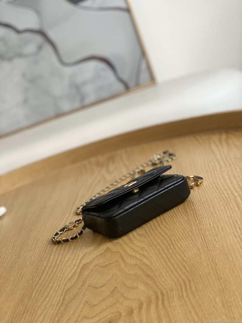 Chanel AP3036 Clutch With Chain lambskin Black