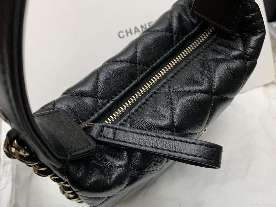 Chanel AP3095 Pouch Lambskin & Gold-Tone Metal Black