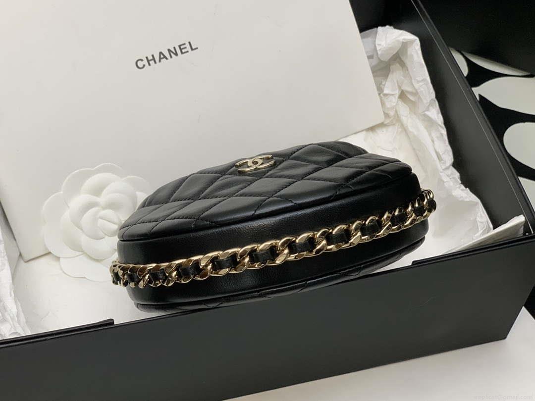 Chanel AP3095 Pouch Lambskin & Gold-Tone Metal Black