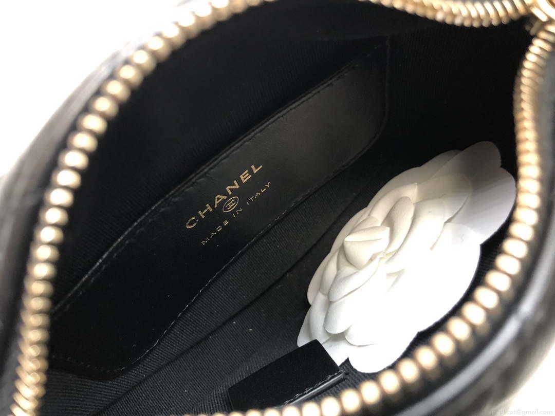 Chanel AP3095 Pouch Lambskin & Gold-Tone Metal Black
