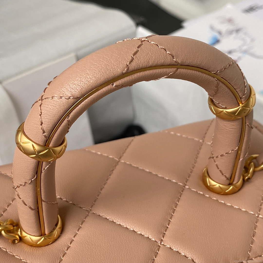 Chanel AS3973 Small Vanity Case Lambskin bag Nude Pink