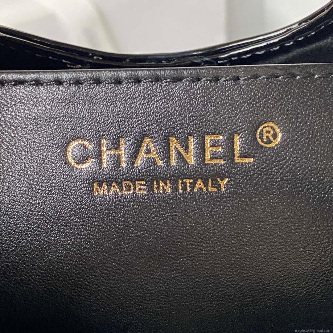 Chanel AS4133 mini Bi-color Chain patent leather Bag Green