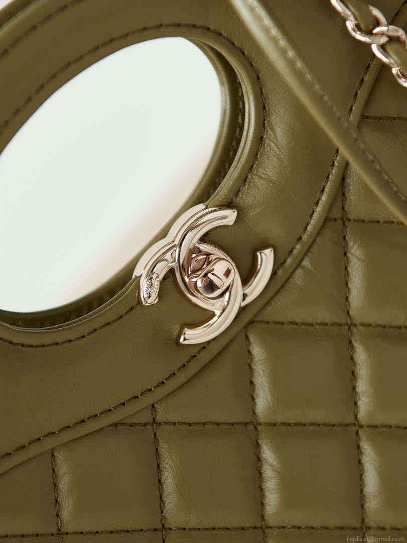 Chanel 31 mini Shopping Chain Lambskin leather AS4133 Bag Green