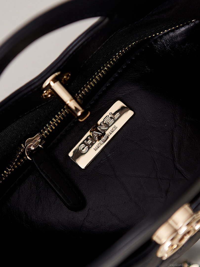 Chanel 31 mini Shopping Chain Lambskin leather AS4133 Bag Black