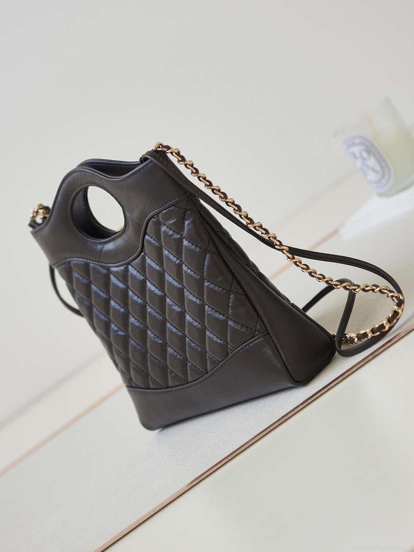 Chanel 31 mini Shopping Chain Lambskin leather AS4133 Bag Dark Brown