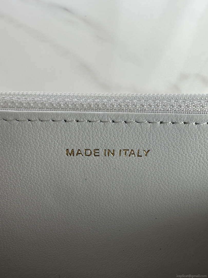 Chanel AP3267 19 Wallet on Chain Woc Shiny Lambskin White