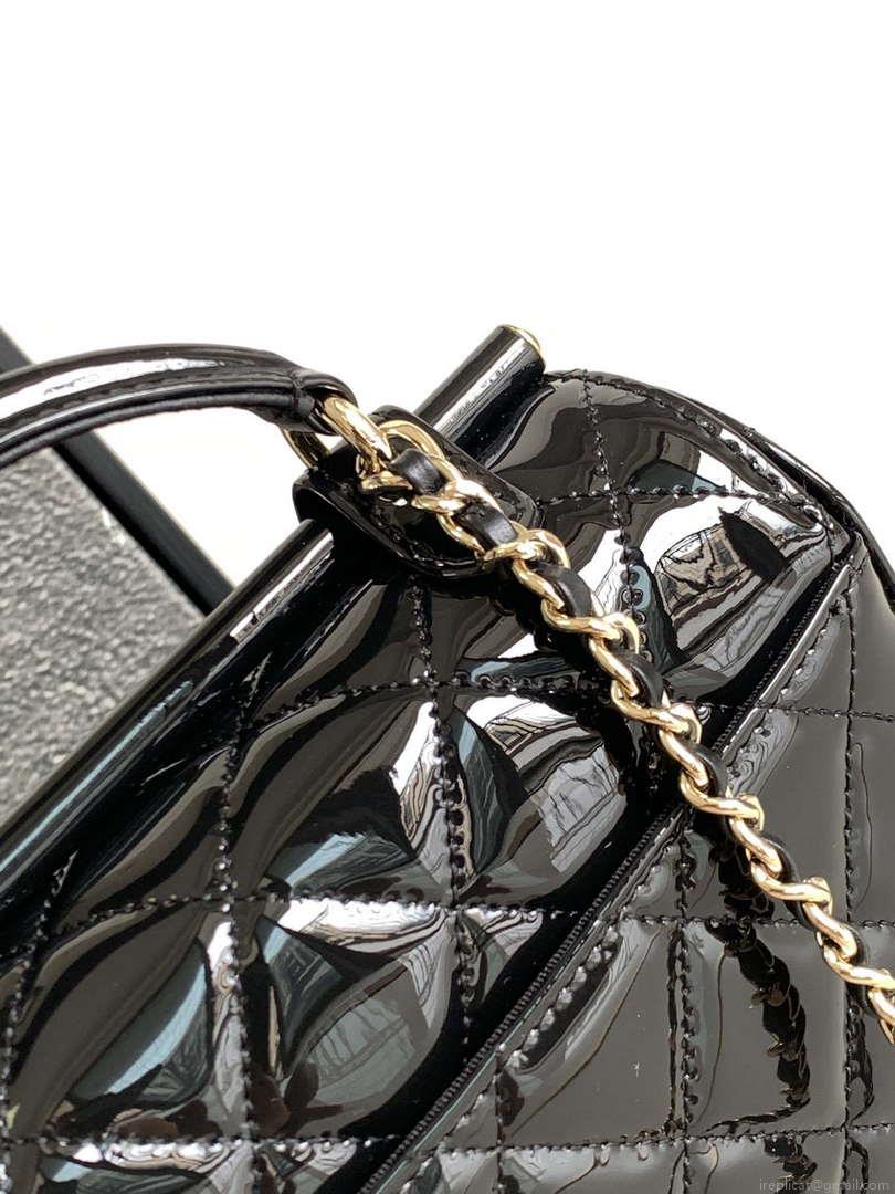 Chanel AS4511 Patent Calfskin & Gold-Tone Metal Black